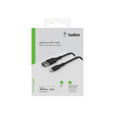Belkin USB apa - Lightning apa Adat- és töltőkábel 3m - Fekete (CAA001BT3MBK)