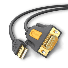 Ugreen 20210 soros kábel Fekete 1 M USB 2.0 RS-232 (20210)