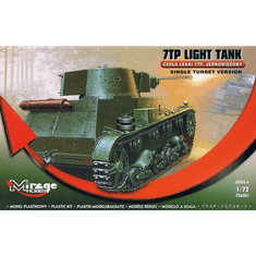 Mirage Hobby 7TP Egytornyú tank műanyag modell (1:72) (MMH-726001)