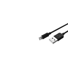 USAMS U-TURN USB-A apa - Lightning apa 2.0 Adat és töltőkábel - Fekete (1m) (IPUSBXD01)