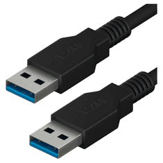 Yenkee YCU 013 BK USB Type-A apa - USB Type-A apa 3.0 Adatkábel - Fekete (1.5m) (YCU 013 BK)