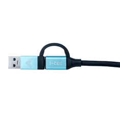 I-TEC C31USBCACBL USB kábel 1 M USB 3.2 Gen 1 (3.1 Gen 1) USB C Fekete, Kék (C31USBCACBL)