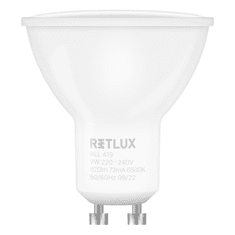 Retlux RLL 419 LED Spot izzó 9W 820lm 6500K GU10 - Természetes fehér (RLL 419)