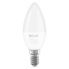Retlux RLL 428 LED C37 izzó 6W 510lm 6500K E14 - Természetes fehér (RLL 428)
