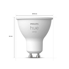 PHILIPS Hue White 8719514340060 intelligens fényerő szabályozás Intelligens izzó Bluetooth/Zigbee Fehér 5,2 W (929001953507)