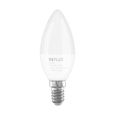 Retlux REL 34 LED C37 izzó 5W 430lm 3000K E14 - Meleg fehér (2db) (REL 34)