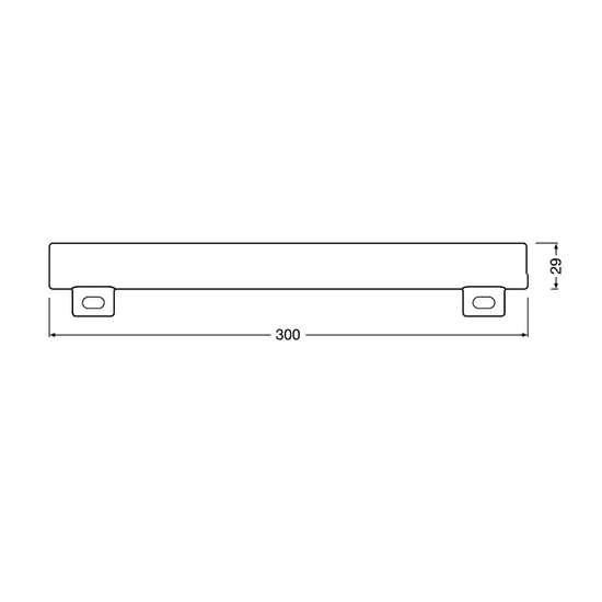 Osram LEDinestra dimmelhető LED cső izzó 4,5W 250lm 2700K S14s - Meleg fehér (4058075135529)
