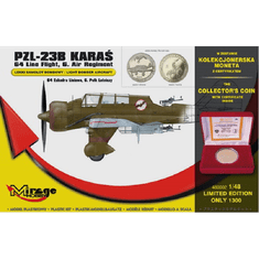 Mirage Hobby PZL-23B Karas 64 Eskadra Liniowa vadászrepülőgép műanyag modell (1:48) (MMH-480002)