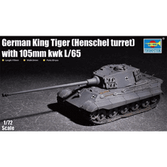Trumpeter King Tiger 105mm kWh harckocsi műanyag modell (1:72) (07160)