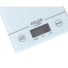 Adler AD 3138w Digitális konyhai mérleg - Fehér (AD 3138W)