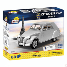 Cobi Citroën 2CV Typ A (1949) autó műanyag modell (1:35) (COBI-24510)