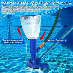 Vixson Medence porszívó kültéri medence tisztításához, vízi porszívó	otthoni medencéhez 25.7 cm, kék | POOLOOVER 