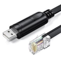 W-STAR USB/RJ45 reduktor, 1,5m, konzol kábel RS232, CCRJ45RS232