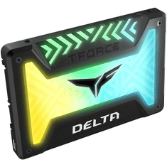 TeamGroup 512GB T-Force Delta RGB Lite (5V) 2.5" SATA3 SSD - Fekete (T253TR512G3C323)
