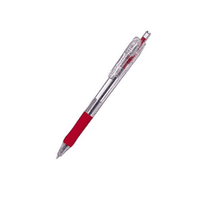 Zebra Tapli Clip ECO nyomógombos golyóstoll - 0,21 mm / piros (38333-10)