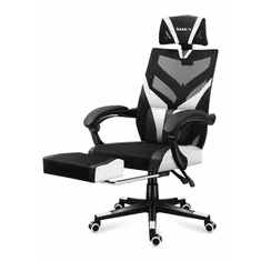 Huzaro Combat 5.0 Gamer szék - Fekete/Fehér (HZ-COMBAT 5.0 WHITE)