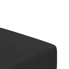 Vidaxl 2 személyes fekete bársony kanapéágy lábtartóval (3216234)