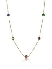 Emily Westwood Aranyozott nyaklánc színes kristályokkal Phoebe EWN23095G