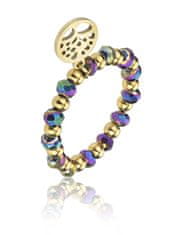Emily Westwood Aranyozott gyűrű gyönggyel Amy Violet EWR23033G