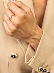 Emily Westwood Bájos aranyozott gyűrű átlátszó cirkónium kővel Presley EWR23064G