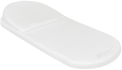 KikkaBoo Babakocsi matrac memóriahabból párnával, 75x30 cm, Airknit White