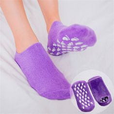 Netscroll Hidratáló szilikon zoknik, száraz és repedezett talpak ápolására szolgáló zoknik, gélbetétes és vitaminos zoknik, ideális megoldás repedezett és fáradt lábak számára, SpaSocks