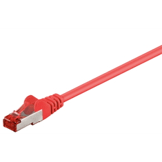 Goobay S/FTP CAT6 Patch kábel 1m - Piros