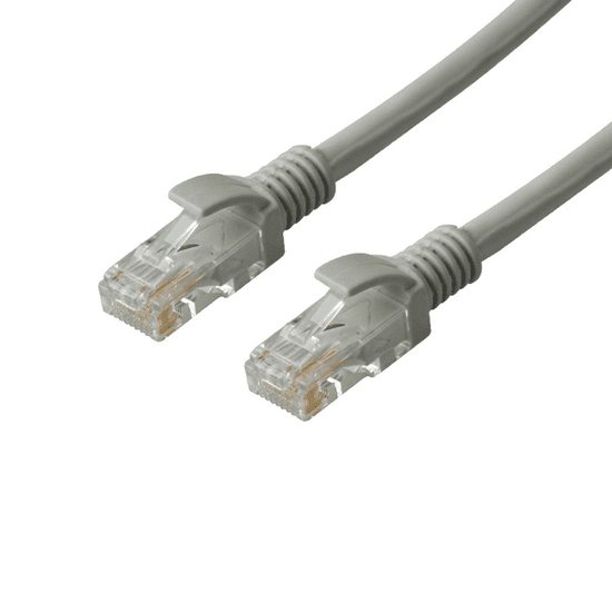 Iris U/UTP CAT5e Patch kábel 1m Szürke (CX-114)