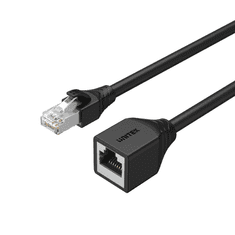 Unitek STP CAT6 Hosszabbító kábel 1m Fekete (C1896BK-1M)