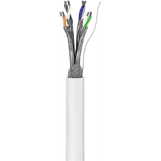 Goobay S/FTP CAT6 Installációs kábel 100m - Fehér (94223)