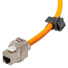 Goobay S/FTP CAT7a Hosszabbító kábeldob 90m - Narancssárga (58938)