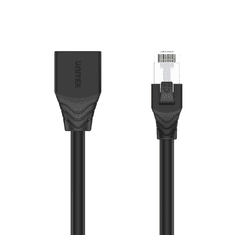 Unitek STP CAT6 Hosszabbító kábel 1m Fekete (C1896BK-1M)