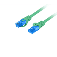 Lanberg S/FTP CAT6a Patch kábel 1m Zöld (PCF6A-10CC-0100-G)