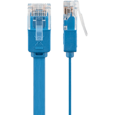 Goobay U/UTP CAT6 Lapos Patch kábel 1m - Kék (96401)