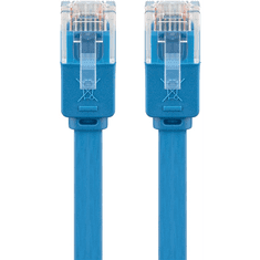 Goobay U/UTP CAT6 Lapos patch kábel 0.5m - Kék