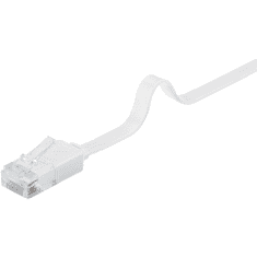 Goobay U/UTP CAT6 Lapos patch kábel 0.5m - Fehér