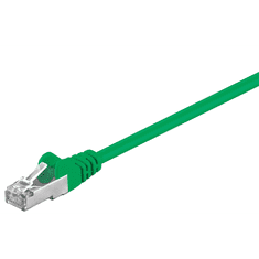 Goobay 50180 F/UTP CAT5e Patch kábel 1m - Zöld (50180)
