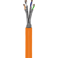 Goobay S/FTP CAT7a Installációs kábel 500m - Narancssárga (91890)