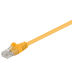 Goobay U/UTP CAT5e Patch kábel 1m - sárga (68341)