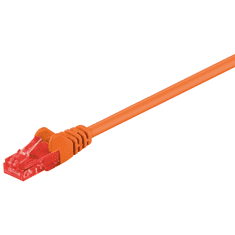 Goobay U/UTP CAT6 Patch kábel 1m - Narancssárga (95262)