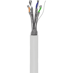 Goobay S/FTP CAT6 Installációs kábel 100m - Fehér (94222)