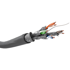 Goobay S/FTP CAT6 Installációs kábel 100m - Szürke (50977)