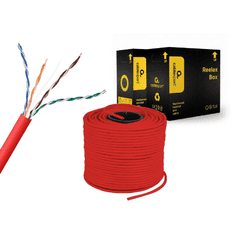 CABLEXPERT U/UTP CAT5e Installációs kábel 305m - Piros (UPC-5004E-SOL-R)