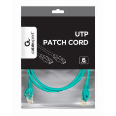 UTP CAT6 Patch kábel 1.5m - Zöld (PP6U-1.5M/G)