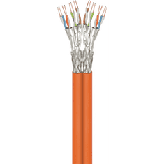 Goobay S/FTP CAT7a Duplex installációs kábel 500m - Narancssárga (91892)
