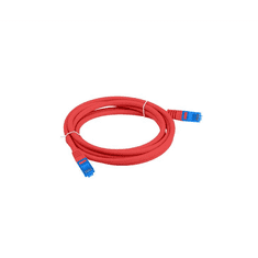 Lanberg S/FTP CAT6a Patch kábel 2m Piros (PCF6A-10CC-0200-R)