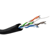 U/UTP CAT5e Kültéri installációs kábel 100m - Fekete (57196)
