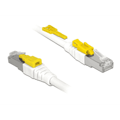 DELOCK S/STP Cat6A Secure Patch kábel 5m Fehér (85335)