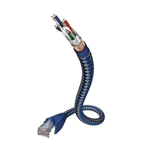 Inakustik Premium SF/UTP CAT6 Patch kábel 1m - Kék (00480301)