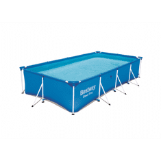Bestway Steel Pro 56405 kerti medence Fémvázas medence Négyszögletes 5700 L Kék